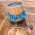 Blue Seaspray | .925 Sterling Silver | Firefly Glass Bracelet